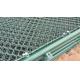 Safe And Flexible Pvc Coated Wire Fence , Diamond Chain Mesh Fencing Roll