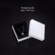 Shoulder Style Black Cardboard Jewelry Packaging Box Velvet Lined Custom