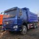 Blue 6x4 Used Howo Trucks , Sinotruk Howo 10 Wheeler Dump Truck
