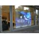 Space Saving Transparent LED Screens 1920Hz for Stores Glass Wall