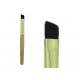 Bamboo Angled Eyebrow Makeup Brush With Different Colors / Wood Handle