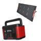 500Wh BMS Portable Battery Power Station With Solar Panel 500W