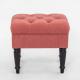 Modern Mid Century Ottoman Stool Seat , Small Ottoman Stool Light Coral Pink