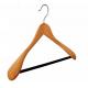 Luxury Extra Wide Shoulder Wooden Suits Hanger With Anti-slip Square Bar