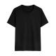 Cotton Fitted Blank Black T Shirt Custom Silkscreen Embroidery Print Logo