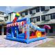 6 * 5.7 * 4.3m Inflatable Bouncy Castle Children Amusement With Sport Elements