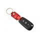 Zinc Alloy Frame Car Key Ring Holder Braided PU Genuine Leather Key Holder