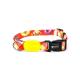 Wide Orange Reflective Dog Collars 1 1.5 2 3 inch Personalized Reflective Puppy Collar