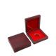 ROHS Commemorative Coin Boxes 100*100*30mm MDF Leatherette Paper Coin Collection Box