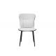 Fashionable Metal Dining Chairs With Upholstered Seats
