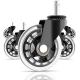 Corrosion Resistance Light Duty Casters With Smooth Wheel Tread Zinc Plated Finish