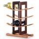 High End 12 Wine Bottle Display Stand , Boutique Bamboo Display Stand