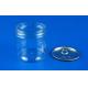 Reusable Clear Plastic Jars High Durability Cylindrical Shape 73MM Caliber