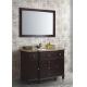 Wooden 48′′ Bathroom Floor Cabinet , Single Sink Vanity Furniture With Mirror
