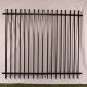 Powder Coating Black Garrison Metal Security Fence Panels2.1MX2.4M Rails 40mm