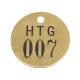 General Purpose Brass Interlocking Number Stencils 3/16 Hole Size Black / Gold Color