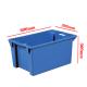 Freely Plastic Moving Box Containers Crate Soda Stackable Plastic Crate 23.6x15.7x11.8 Inch
