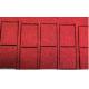 0.25mm Die Cut Mylar Wood Pulp Cotton Fiber Paper Insulation Red Rigid Shape