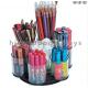 In Store Cosmetic Display Stand Acrylic Counter Cosmetic Organizer With Dispenser