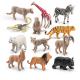 Wildlife Animal Model Toys 12 PCS Mini Lion Wolf Polar Bear Tiger Scorpion Figurine Family Party Favors