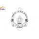 OEM ODM 17.5G Crown Engraved Necklace Charms For Dad