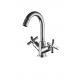 Double Handles Brass Contemporary Bath Faucets 3 Years Warranty