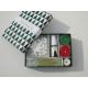 Red & Green  Cinnamon chai  fragrance scented tealight candle & holder packed into gift box