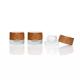 5ml Glass Jar Child Resistant  child proof glass container for cream oil concentrate glass container  wood  cap