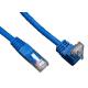 90 Degree RJ45 Angled Cat 6 Network Cable ABS Plug Material For Telecom Communication