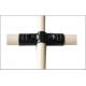 Pipe Rack System Vertical Pipe Cross Connector Black Coated Metal Pipe Connectors