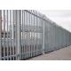 Hot Dip Galvanized Euro Steel Palisade Fencing 1.5m Height Industrial Iso9001 Oem