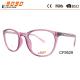 Oval  fashionable CP Optical frames,pattern on the temple,suitable for men and women