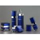 Luxury Dark Blue Cosmetic Bottles And Jars Wholesale With Plastic