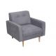 Dacron Fleece Linen Fabric Sofa / Living Room Couches Long Life Warranty