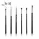 Aluminium Ferrule Eye Pencil Brush ODM Available Eyeshadow Brush Set