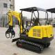 High Fuel Efficiency 2.5 Tonne Digger  , Customized Small Garden Excavator