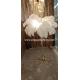 D1200*H1700mm White Feather Floor Lamp Decorative Stand Light