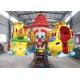 Indoor Octopus Amusement Ride With Cartoon Figures And Colorful Painting
