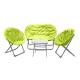 Multicolor Folding Patio Table And Chairs , Ergonomics Moon Chair Set