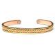 Inlay magnet, germanium, ion or infrared copper magnetic bangle with healthy benefits