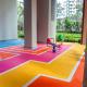 Synthetic Rubber Running Track All Weather Slip Resistant Colorful Flooring With