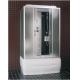 1Person Colorful Acid Glass Steam Shower Cabin With Glass Sliding Door