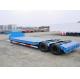 Swivel Axles Low Bed Semi Trailer For Heavy Machine Transport 30T-150T