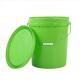 16 Liter Grease Plastic Bucket Containers With UN Approved Green Color