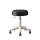 Adjustable Lifting Function Fabric Makeup Stool with Backrest and Revolving Design