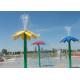 Aqua Park Water Splash Pad Colorful Flower Style Water Park Fountain 3.0m Height