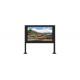 98 Inch Waterproof Sun Readable 4K TV Kiosk IP65 4000 Nits Advertising Outdoor Totem Screen LCD Digital Signage Display