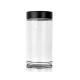 Child Resistant Glass Concentrate Jars 18oz Glass Jars Black Cap Wide Mouth Glass Jar