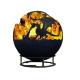 Gas Fuel 800mm Corten Steel Fire Pits Manual Ignition Type