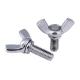 Silver Color Metric Titanium Screws Wing Bolt And Nut Customized For Motorcycle
